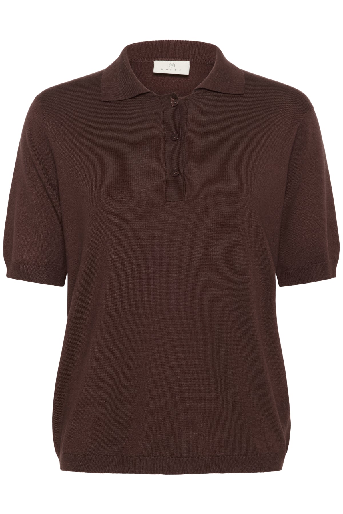 Kaffe Clothing KAlizza Basic Polo Pullover Fudge