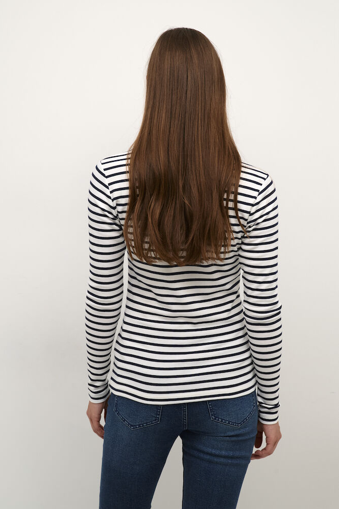 Kaffe Clothing KAliddy T-Shirt Chalk/Midnight Marine