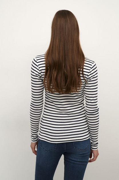 Kaffe Clothing KAliddy T-Shirt Chalk/Midnight Marine