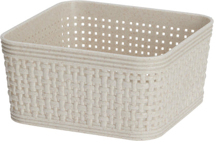 Kurv sand vevd design PP 5 stk i sett