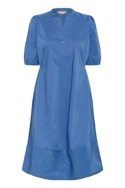 Culture CUantoinett SS Placket Dress Bijou Blue