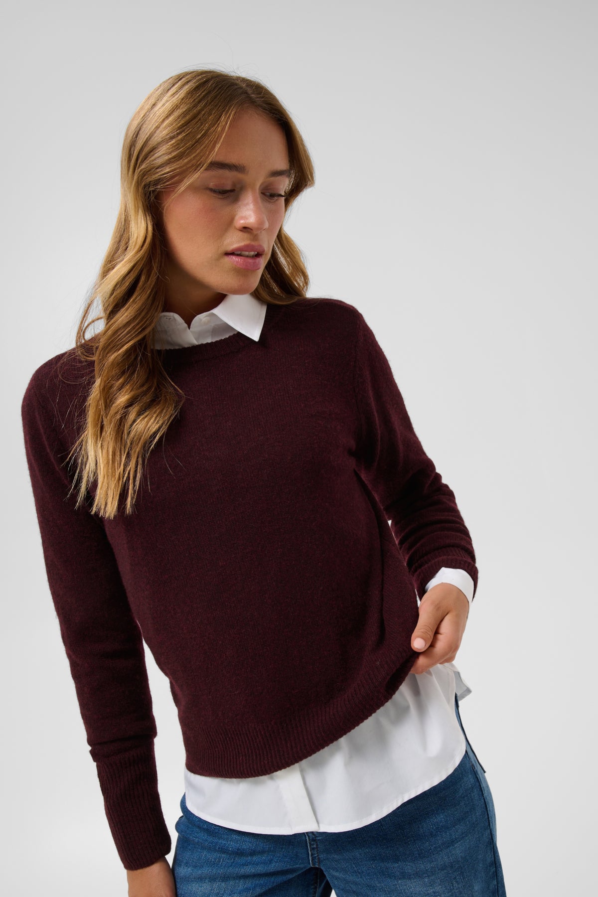 Kaffe Clothing KAcashie Ullgenser Fudge Melange