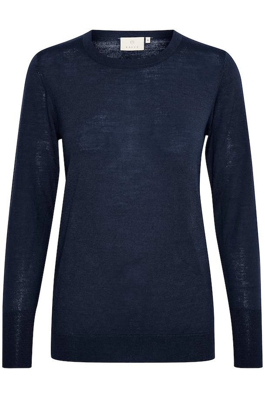 Kaffe Clothing KAmerin Rollneck Strikket Pullover Midnight Marine