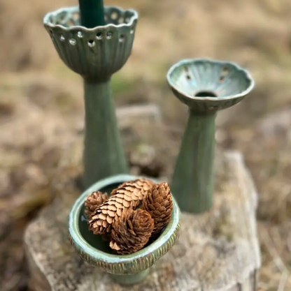 Miljøgården Vase Lotus Petrol (minste)