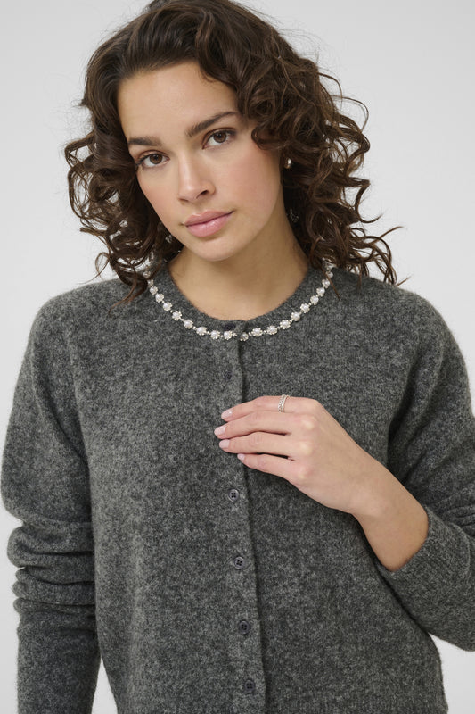 Kaffe Clothing KAroxy Cardigan Light Grey Melange