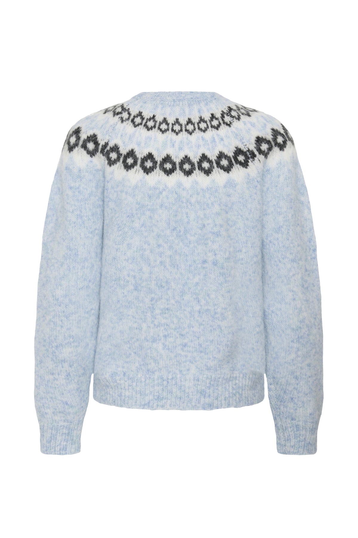 Kaffe KAberta Pullover Blue Melange/Grey/Chalk
