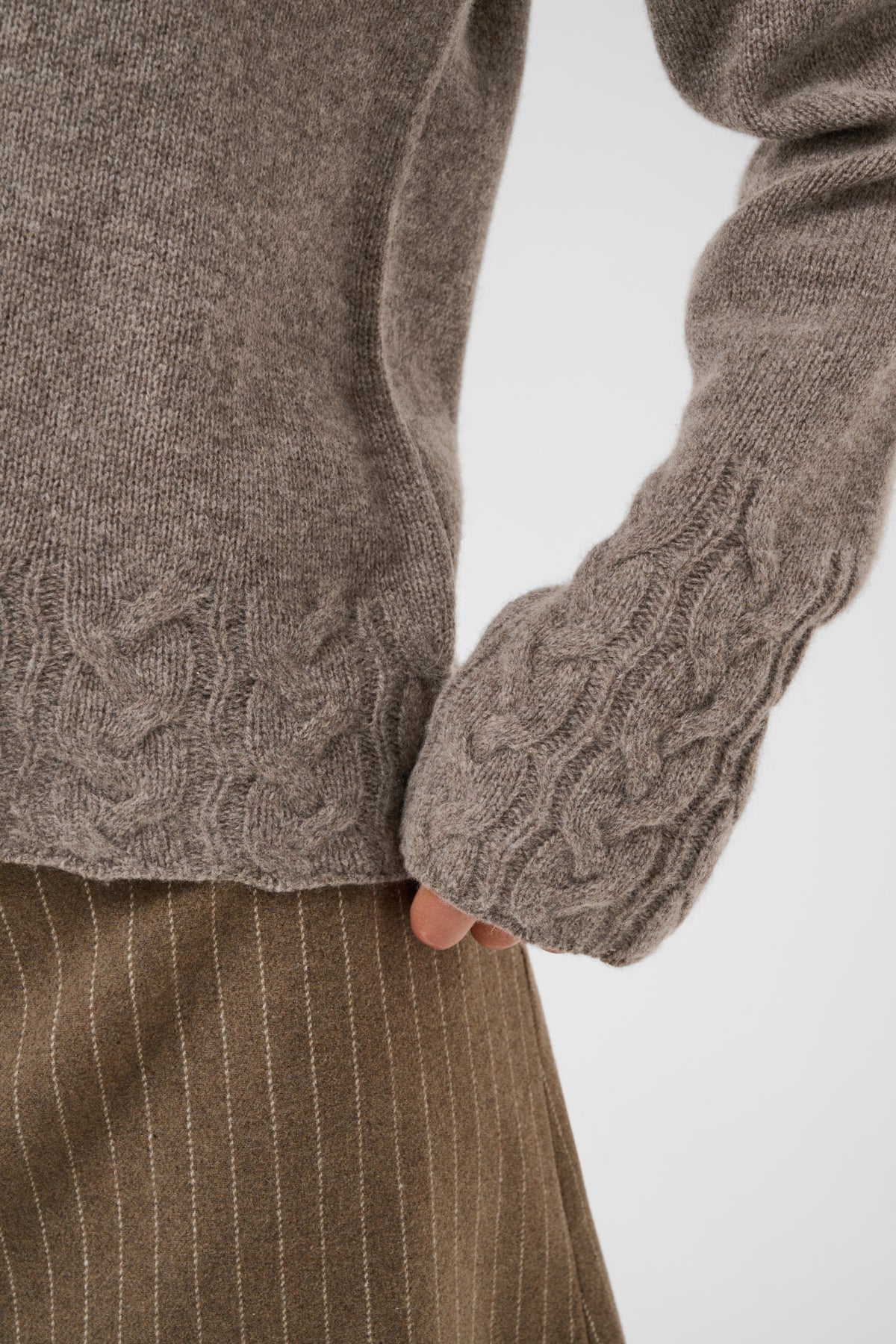 Culture CUmonia Vneck Pullover Falcon Melange
