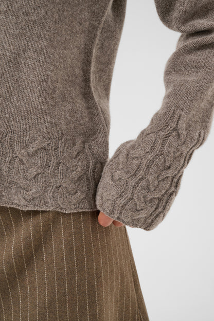 Culture CUmonia Vneck Pullover Falcon Melange