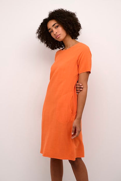 Kaffe Clothing KAliny Dress Coral Rose