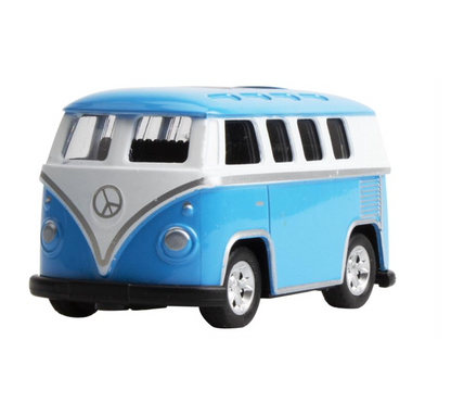 VW Klassisk buss California M/Pull-back, 4 Assorterte Modeller
