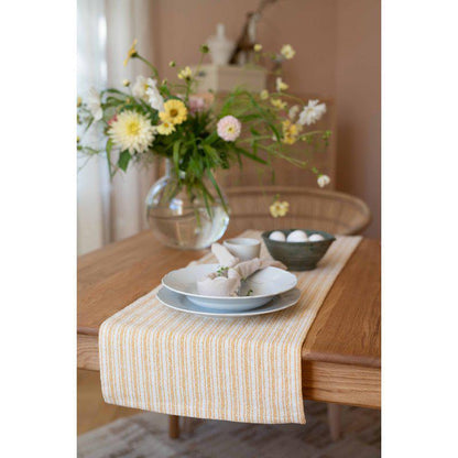 Fondaco Ronja Løper 30 x 120 Cm gulfarget Stripete