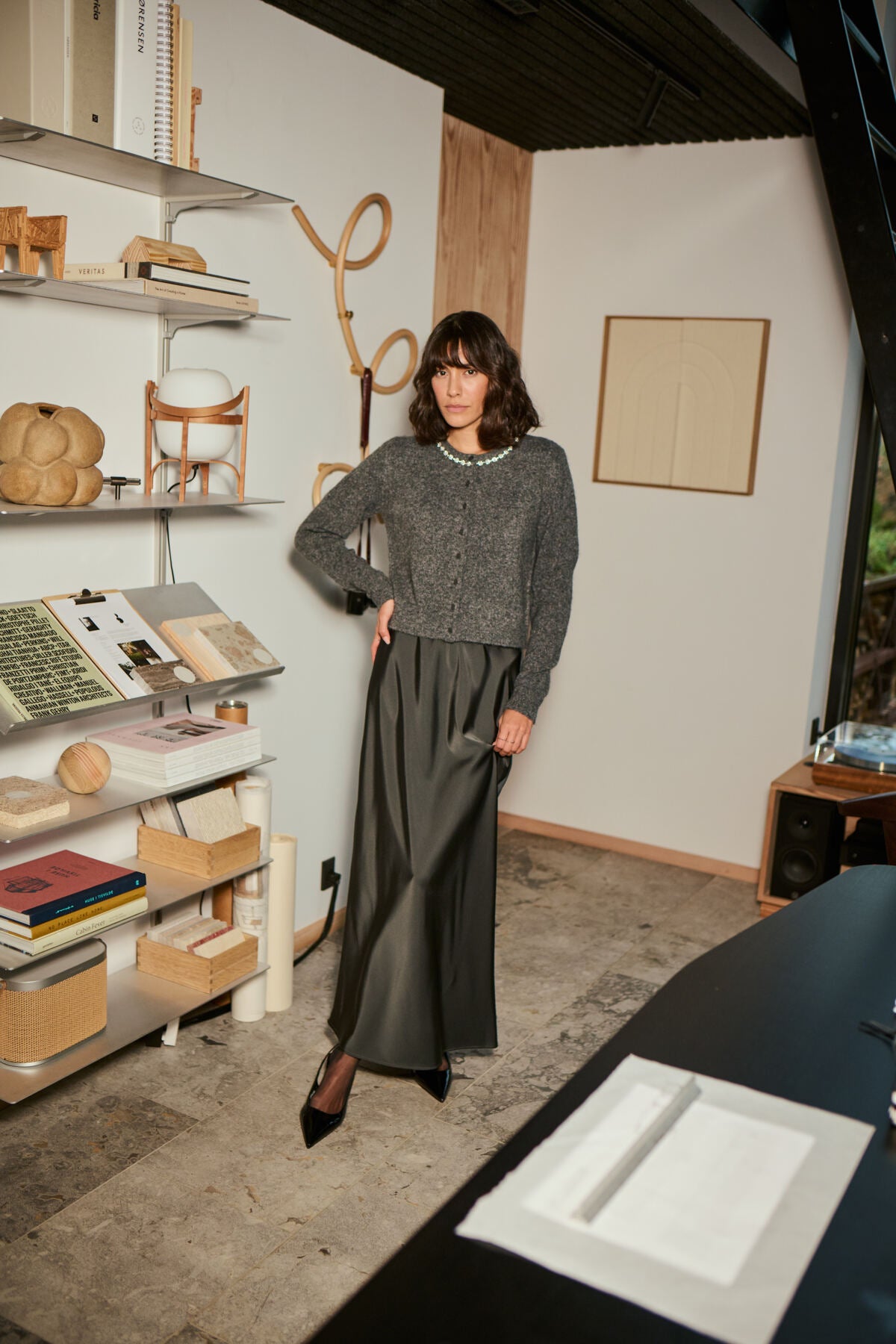 Kaffe Clothing KAroxy Cardigan Light Grey Melange