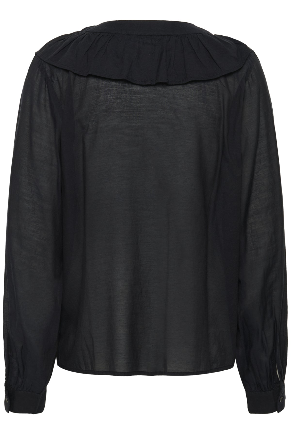 Kaffe Clothing KAlane Frill Blouse Black Deep