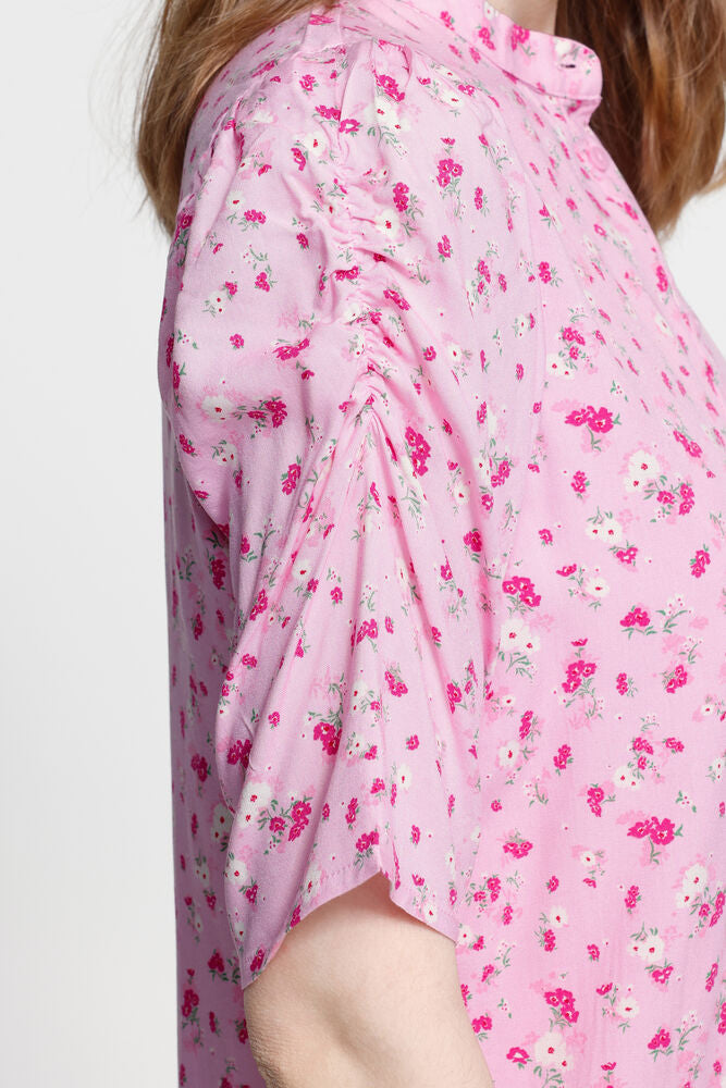 Ichi IHvera – Rosa bluse med blomsterprint