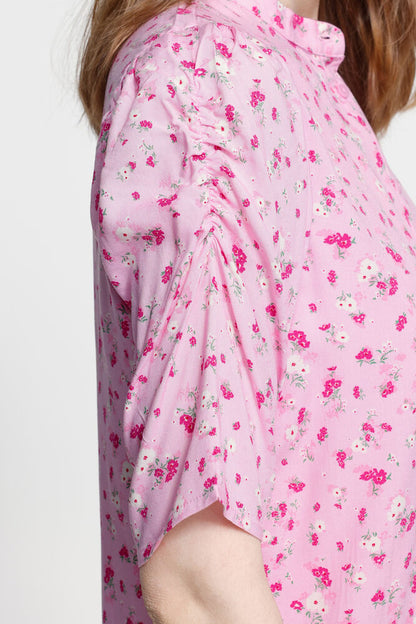 Ichi IHvera – Rosa bluse med blomsterprint
