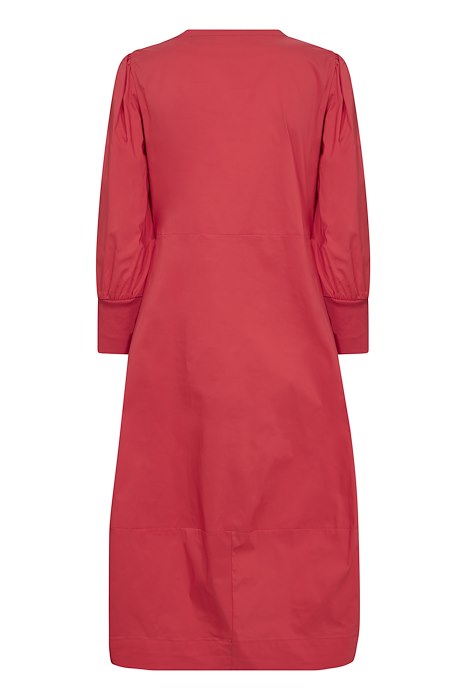 Culture CUantoinett 3/4 Sleeve Dress Fiery Red