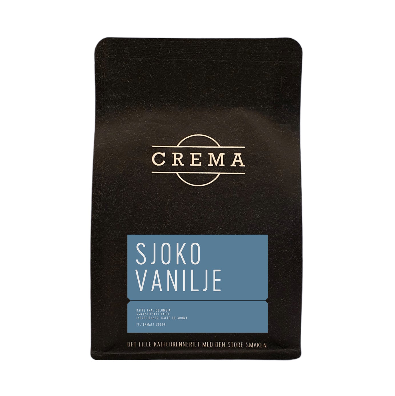 Crema Kaffe Sjoko Vanilje Hele Bønner