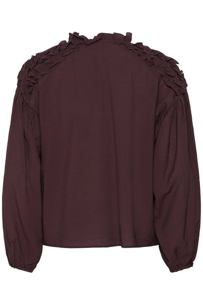 Kaffe Clothing KAnicole Blouse Fudge Melange