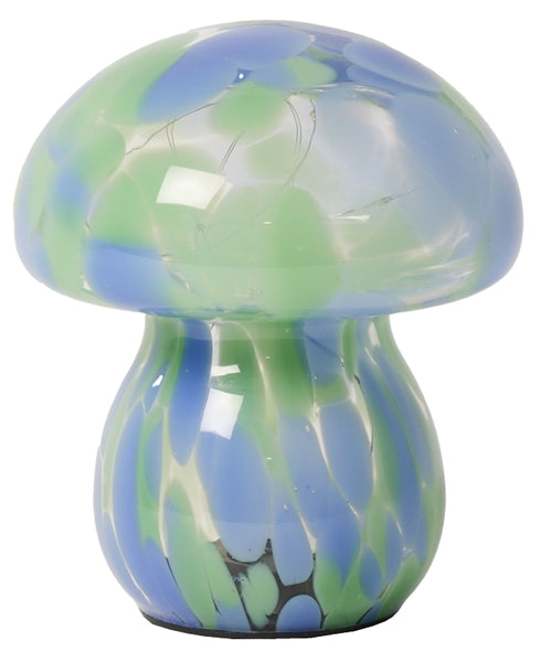Lampe Mushy, chips, grøn/blå, 16xø13 cm