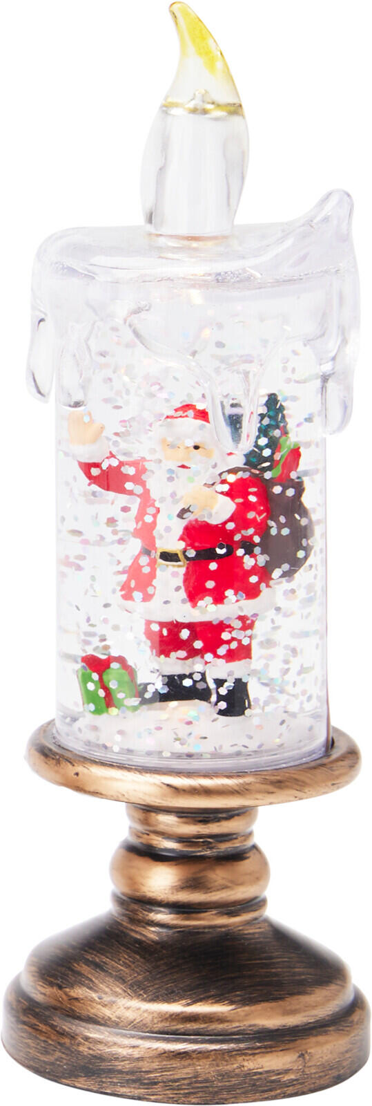 Lys Figurer Vann/Glitter/LED 15,5cm 4ass Batteri inkl:3xLR44