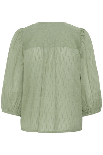 Kaffe Clothing KAgabriela V-neck Shirt Sea Spray