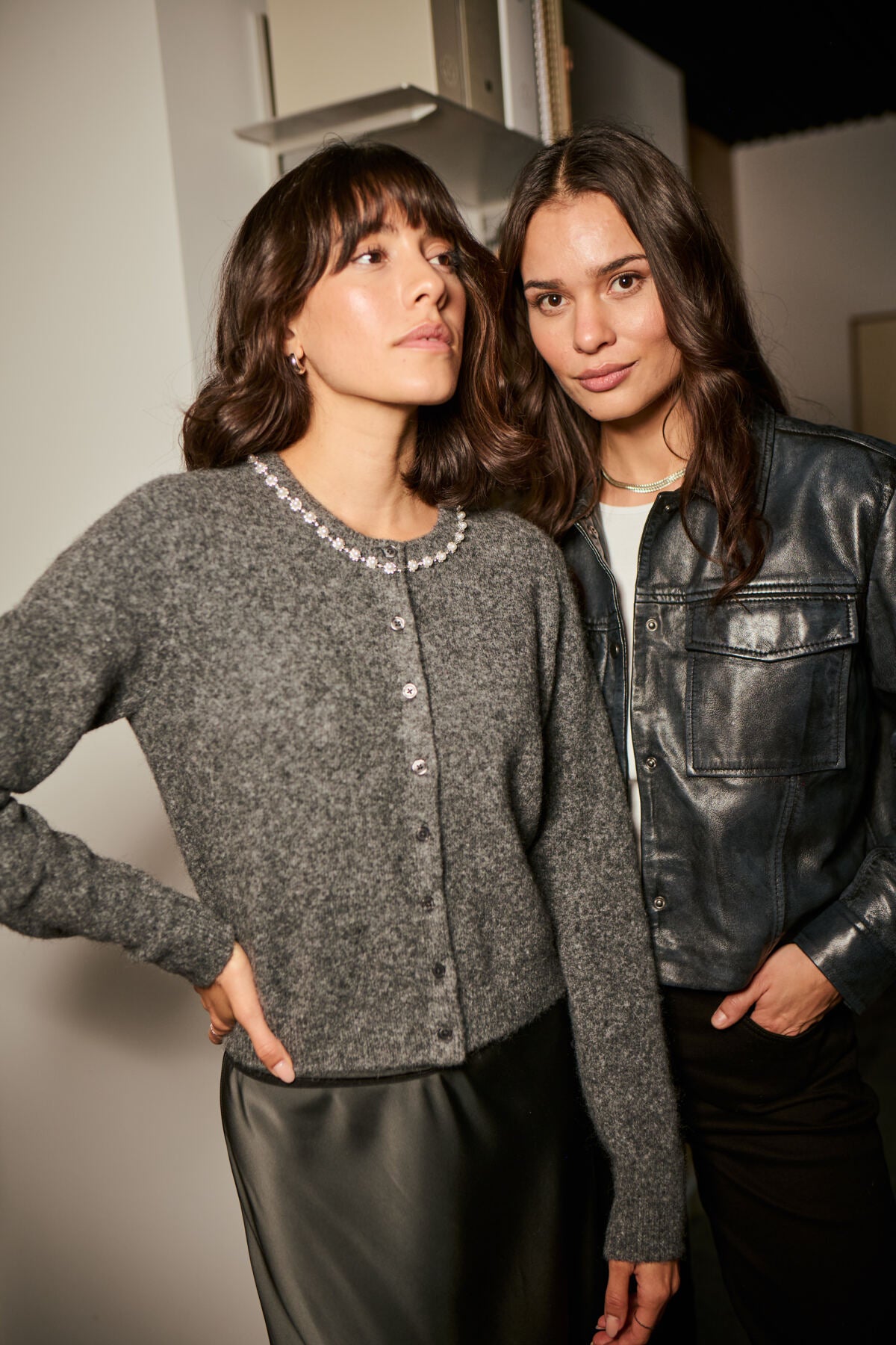 Kaffe Clothing KAroxy Cardigan Light Grey Melange