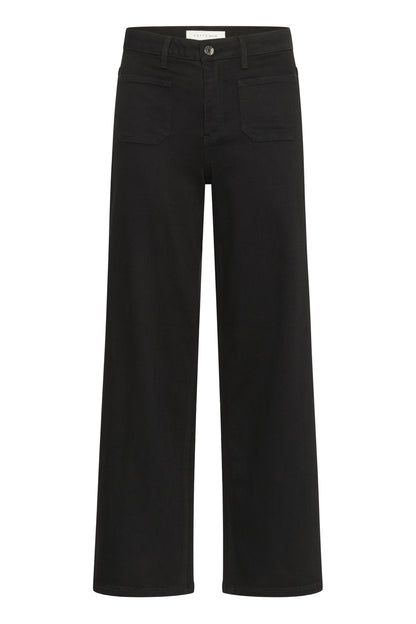 Kaffe Clothing KAbrook HW Reg Fit Jeans Black Deep 30 tommer