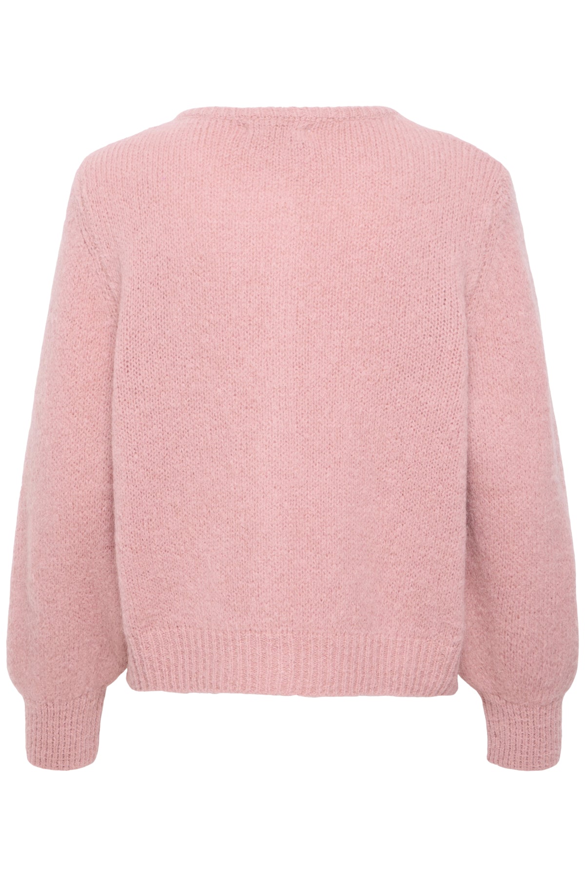 Sorbet SBgulvig Knit Cardigan – Støvrosa cardigan med knapper i front