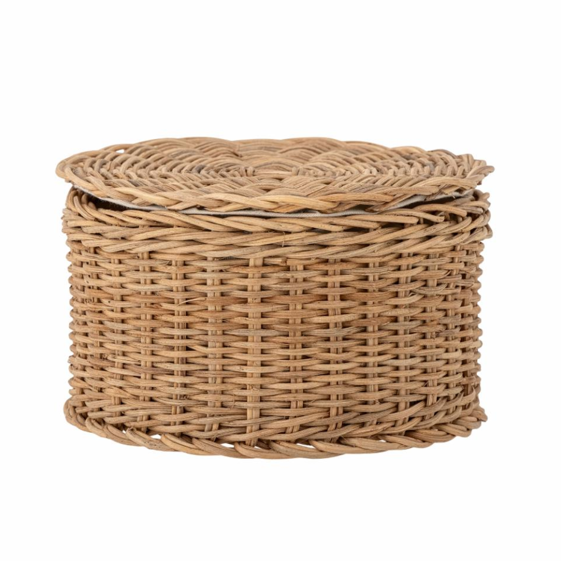 Bloomingville Kay Kurv m/lokk, Natur, Rattan