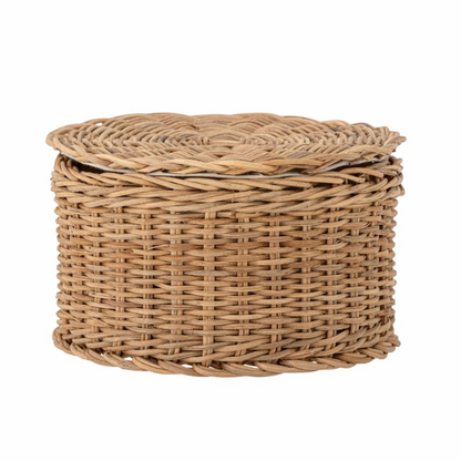 Bloomingville Kay Kurv m/lokk, Natur, Rattan