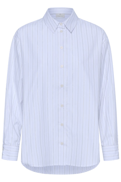 Kaffe Clothing KAellie Shirt Chalk/Silver Stripe