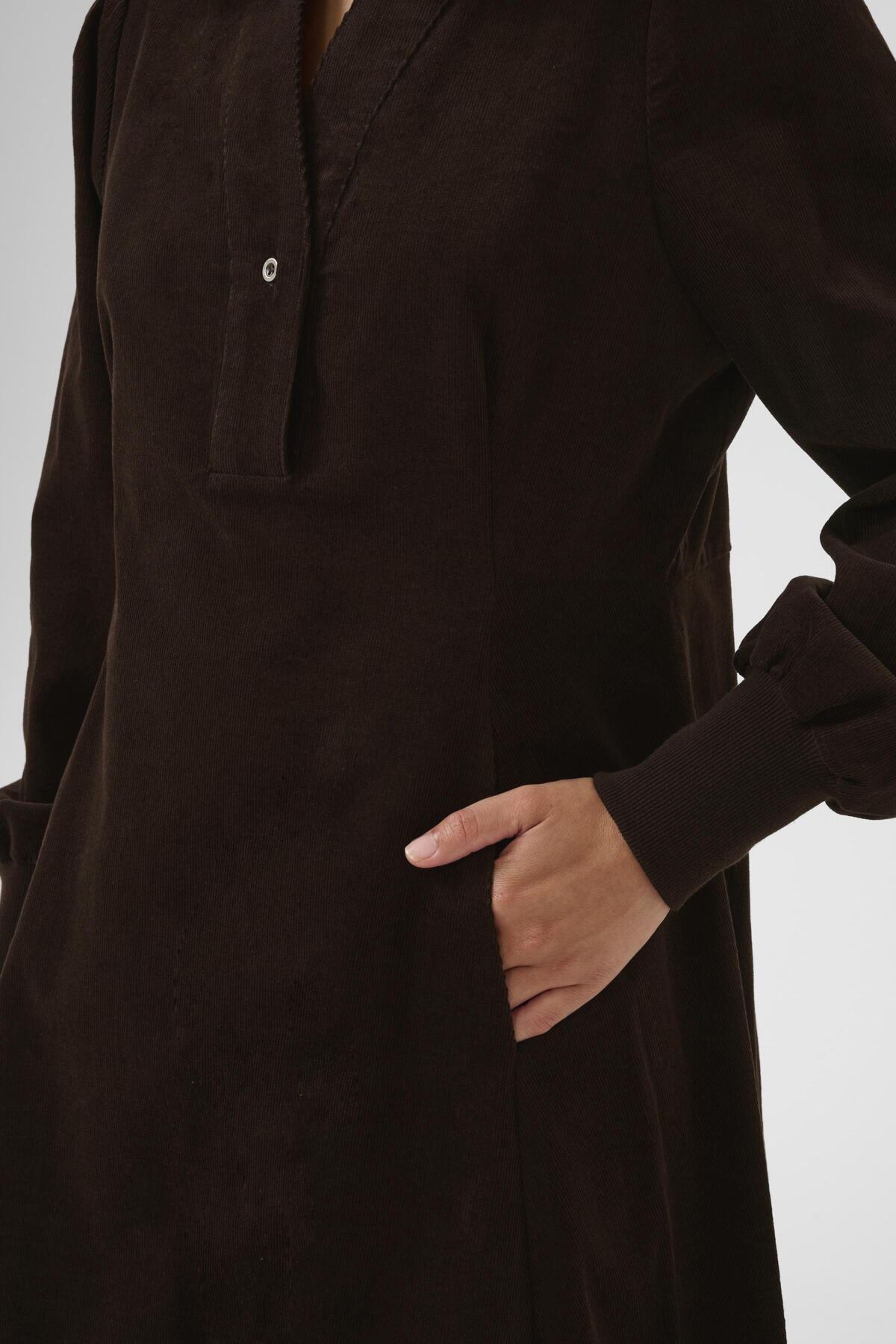 Culture CUrhaena LS Dress Coffee Bean