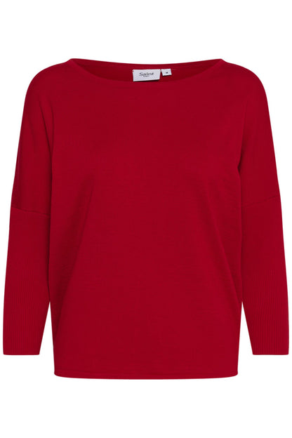 Saint Tropez MilaSZ R-Neck Pullover Racing Red