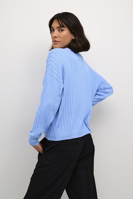 Kaffe Clothing KAlola Knit Pullover Vista Blue