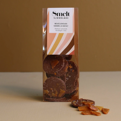 SMELT Sjokolade Pletter av melkesjokolade med honey comb-karamell