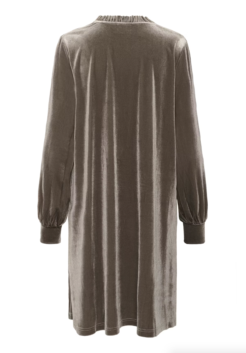 Kaffe Clothing KAkelly Flounce Dress Morel