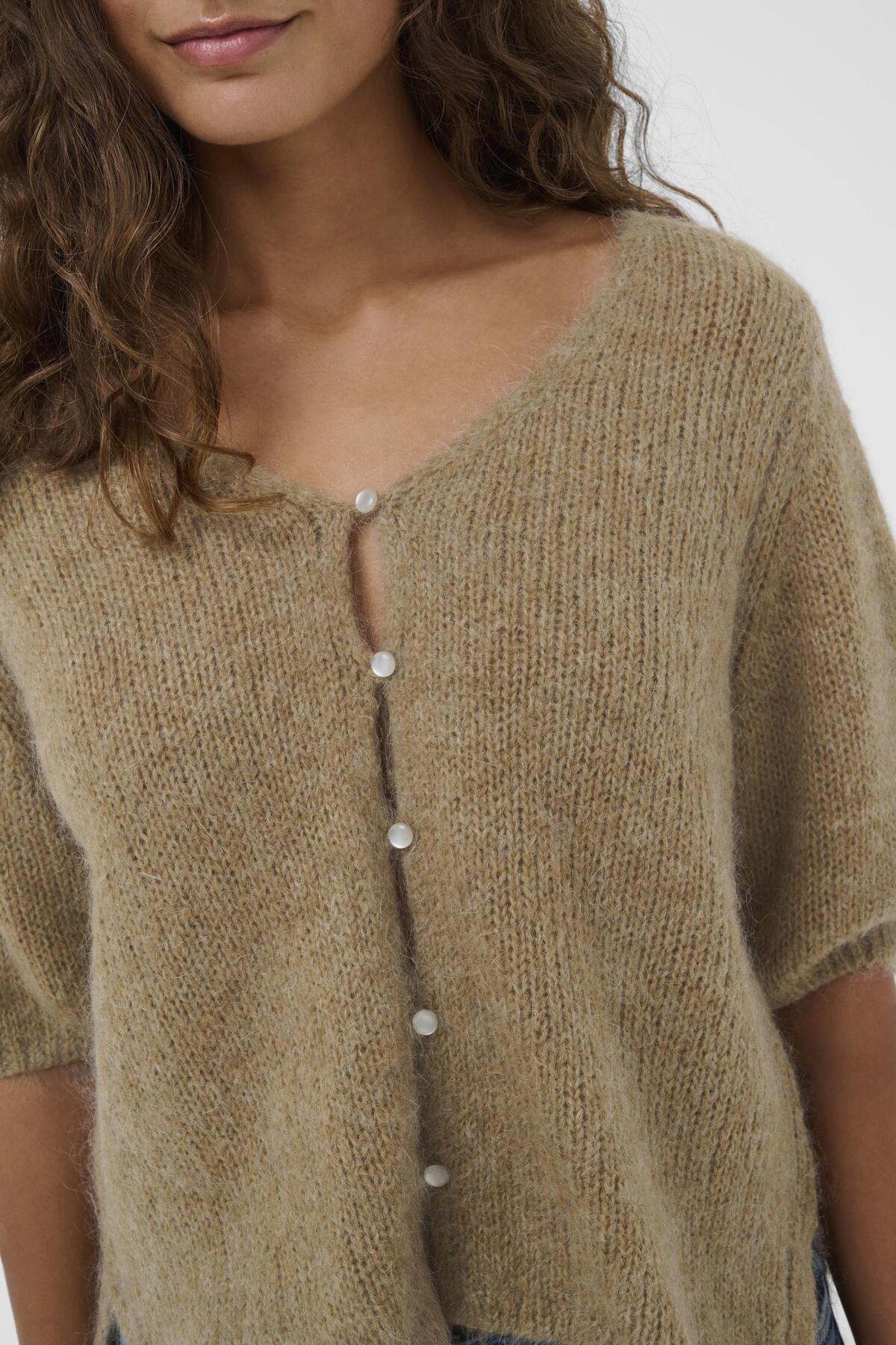 Culture CUcemilie SS Cardigan Dune Melange