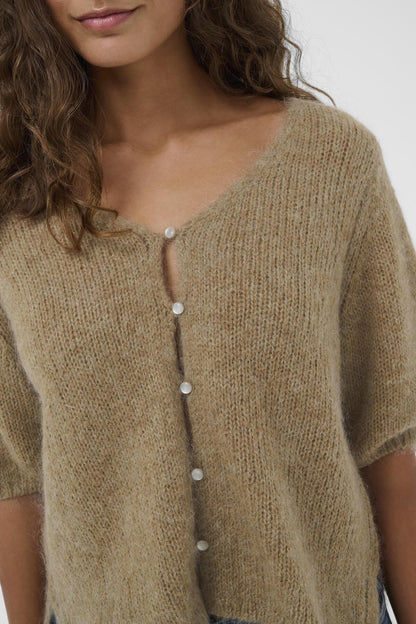 Culture CUcemilie SS Cardigan Dune Melange