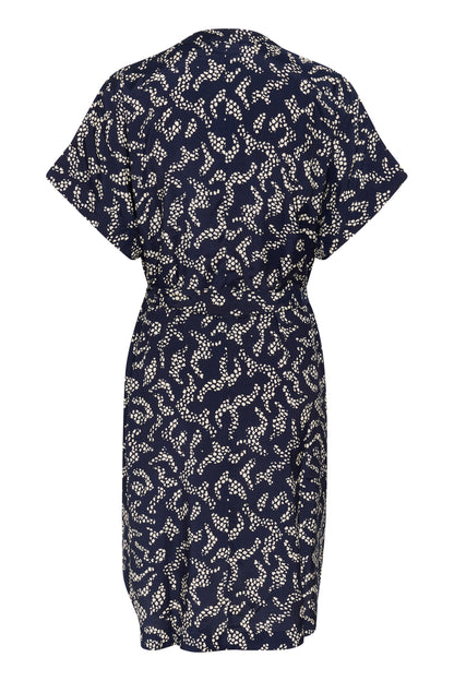 Kaffe Clothing KAbarton Shirt Dress Midnight Marine Lace Prin