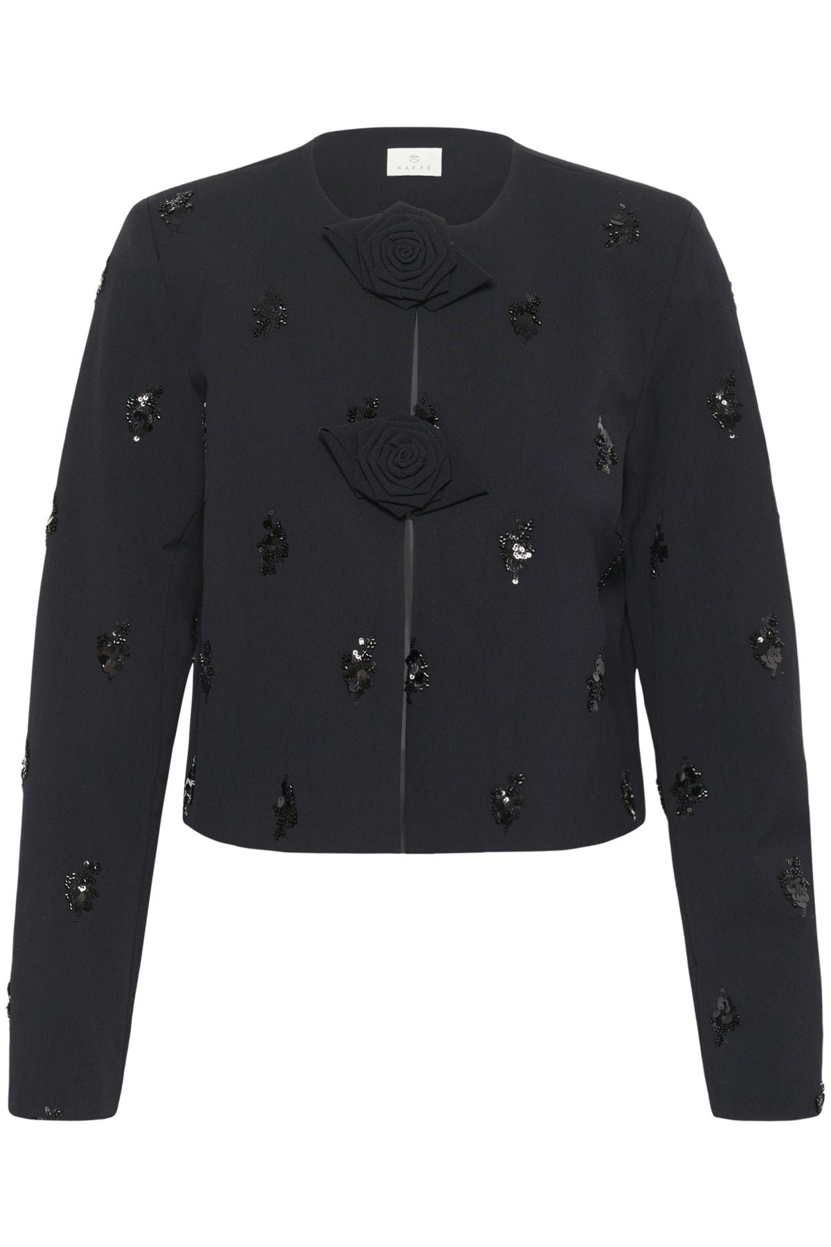 Kaffe Clothing KAvally Cropped Blouse Black