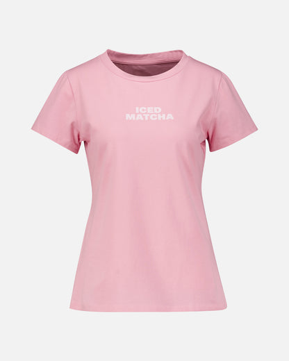 Floyd Dina Matcha – Rosa t-skjorte med stort print på ryggen