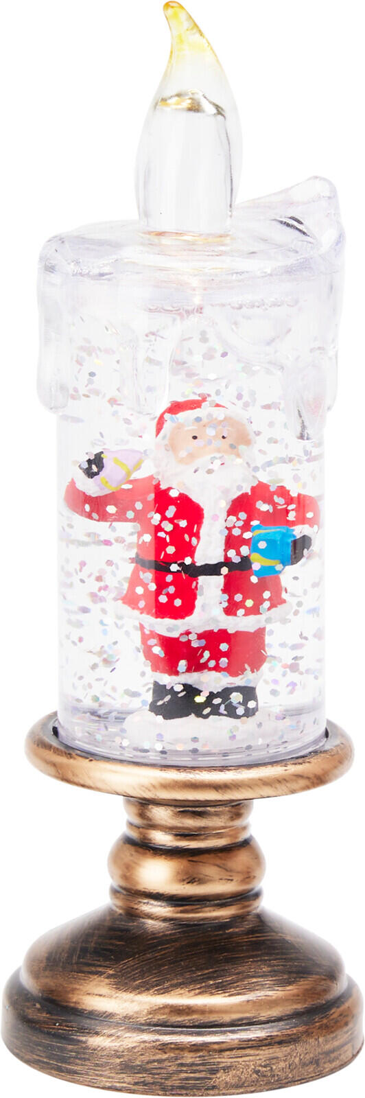 Lys Figurer Vann/Glitter/LED 15,5cm 4ass Batteri inkl:3xLR44