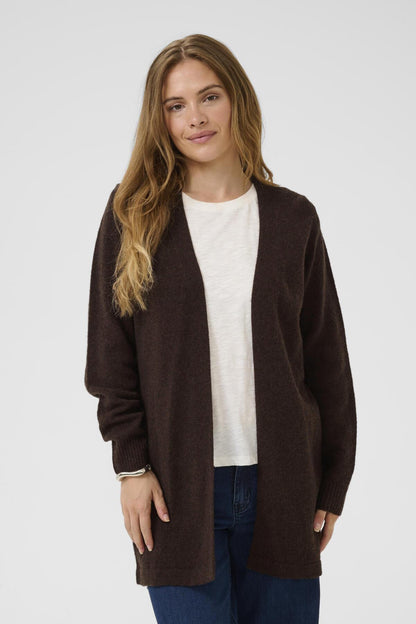 Culture CUasima KAtrina Long Cardigan Coffee Bean Melange