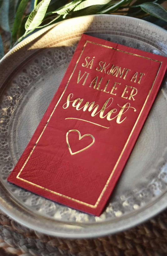 Trend Design Serviett buffet "Så skjønt at vi alle er samlet"