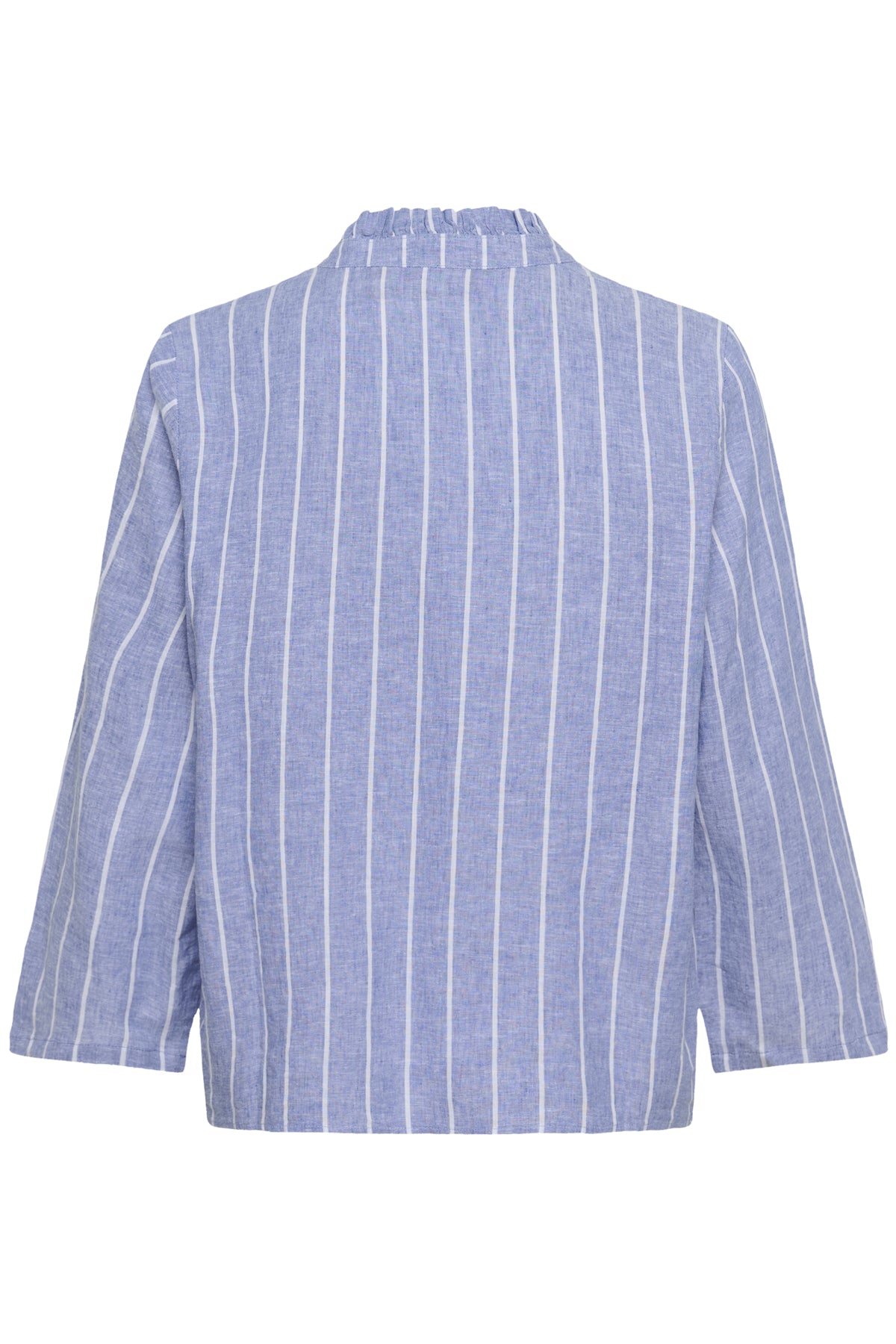 Culture CUarletty Blouse - Powder Blue/Gardenia Stripe