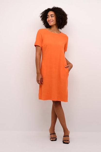 Kaffe Clothing KAliny Dress Coral Rose