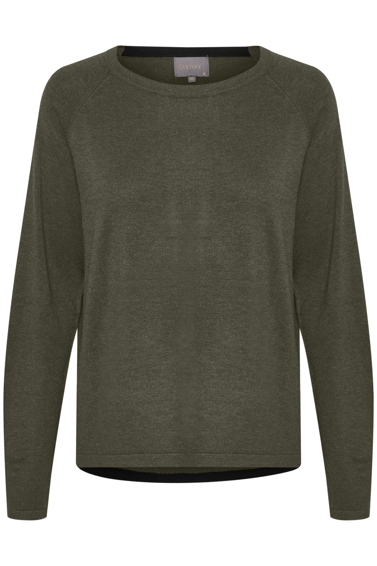 Culture CUannemarie Solid Jumper Olive Night Melange