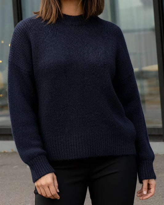 Floyd Lonny Strikkegenser Navy