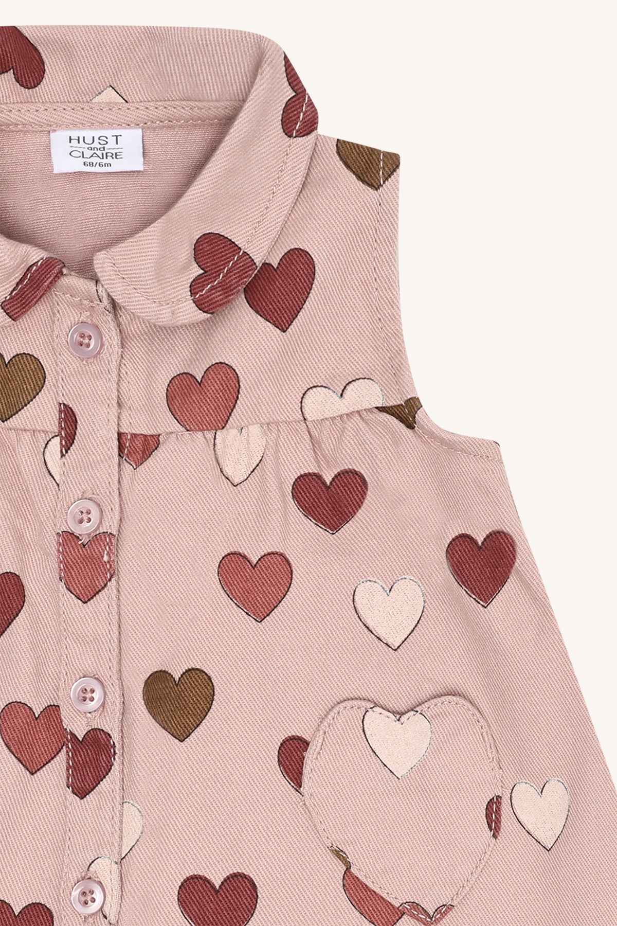 Hust And HCCatinka Fine Twill Old Hearts Adobe Rose