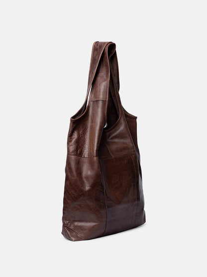 RE:DESIGNED Skinnveske Lyra Urban Woodsmoke 100% Skinn
